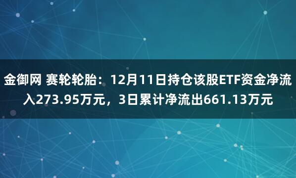 金御网 赛轮轮胎：12月11日持仓该股ETF资金净流入273.95万元，3日累计净流出661.13万元