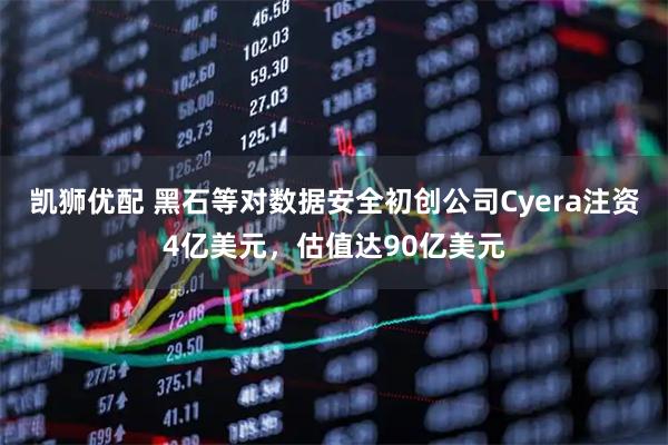凯狮优配 黑石等对数据安全初创公司Cyera注资4亿美元，估值达90亿美元